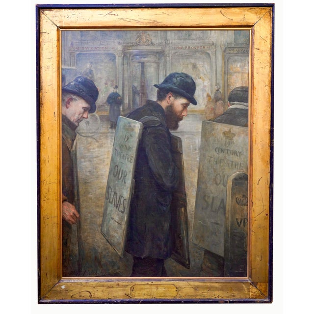 Felix Moscheles, Our Slaves Monumental Victorian Social, 1890s, Oil Painting on Canvas, Framed For Sale - Image 12 of 12