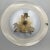 Metal Italian Flamingo Gold Barrel Crystal Tole Cake/Dessert Plate For Sale - Image 7 of 13