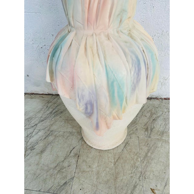 1960s Large Vintage Midcentury Modern Draped Vase For Sale - Image 5 of 8