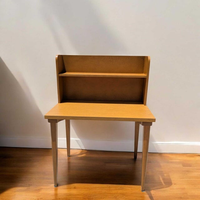 Mid-Century Laminate Desk With Hutch and Bookshelf, Mid-Century Modern For Sale - Image 10 of 17
