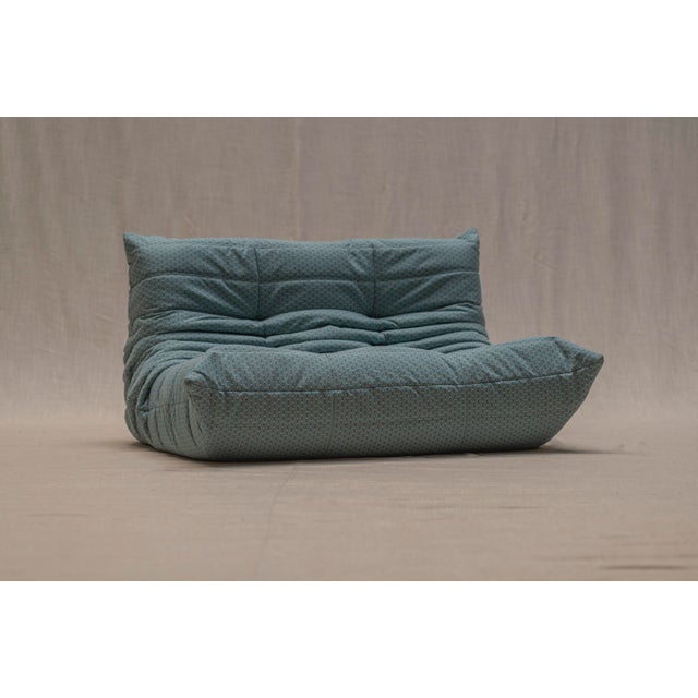 Blue Togo Two-Seat Sofa by Michel Ducaroy for Ligne Roset, 1973 For Sale - Image 8 of 13