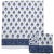 Indian Blossom Queen Bed Blue Fitted Sheet For Sale - Image 3 of 6