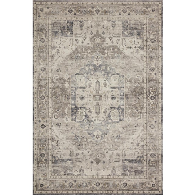 Loloi Rugs Hathaway Grey/Brown/Ivory 9'-0" x 12'-0" Area Rug For Sale In Dallas - Image 6 of 6