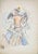 Charcoal, pencil and watercolor drawing on paper. Hand signed in pencil lower right. Very good condition. This piece is...