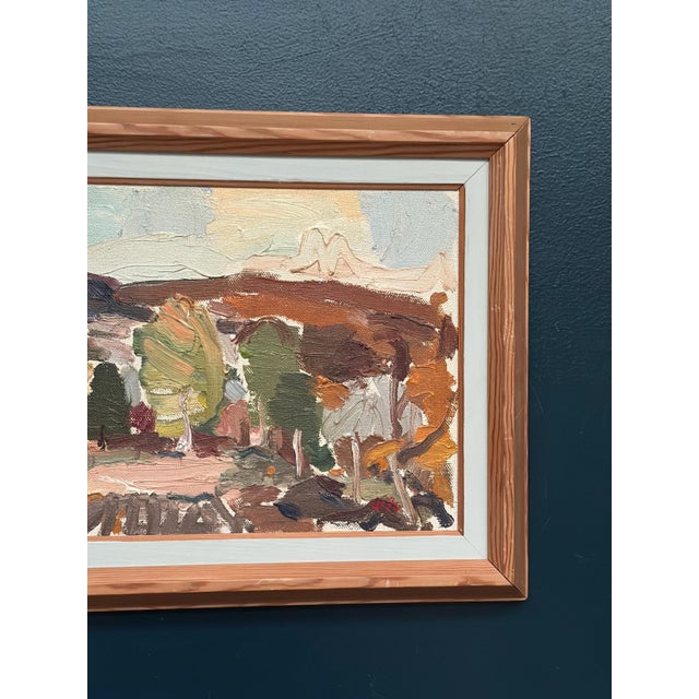 1970s Olle Blomberg, Landscape, 1976, Oil Painting on Canvas, Framed For Sale - Image 5 of 18
