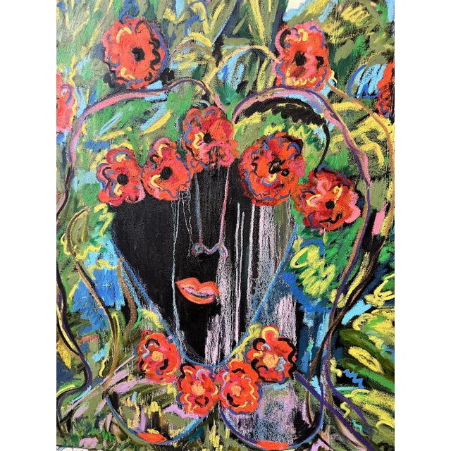 "I Waded Through" Contemporary Abstract Figurative Painting by Monica Shulman For Sale In New York - Image 6 of 12