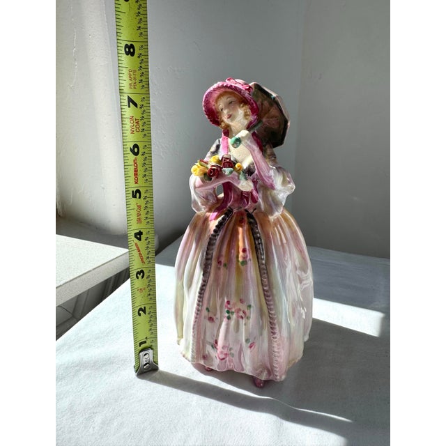 Ceramic Mid 20th Century Royal Doulton Figurine ~ “June” ~ Hn 2027 For Sale - Image 7 of 10