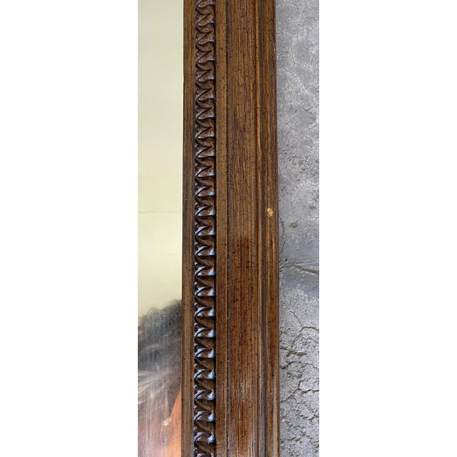 Vintage 1970s Thomasville Furniture Wood Mid-Century Modern Mirror For Sale - Image 11 of 11