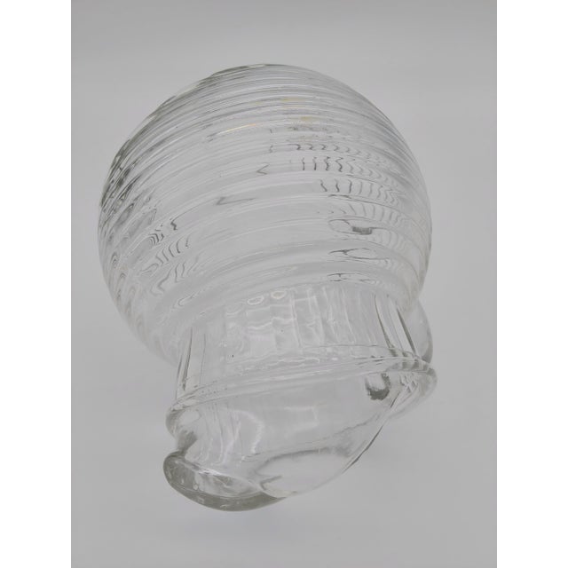 Vintage Clear Depression Glass Pitcher or Vase For Sale - Image 9 of 10