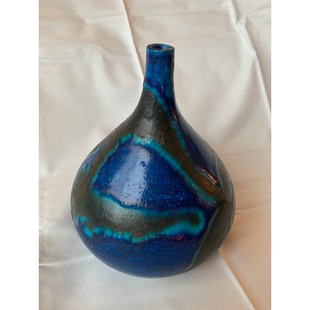 Mid-Century Modern 1950s Italian Guido Gambone Pottery Vase For Sale - Image 3 of 10