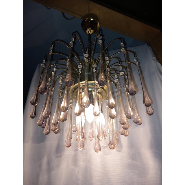 Chandelier attributed to Paolo Venini, Italy, 1970s For Sale - Image 4 of 11