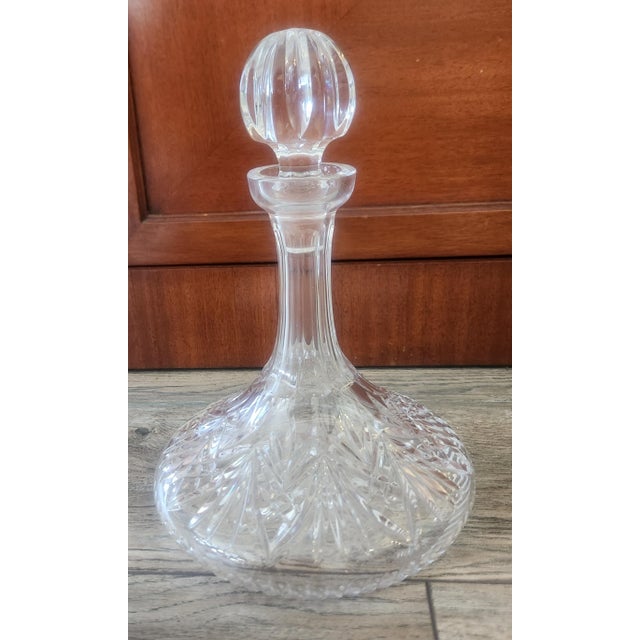 Waterford Waterford Lismore Crystal Ship's Decanter For Sale - Image 4 of 7