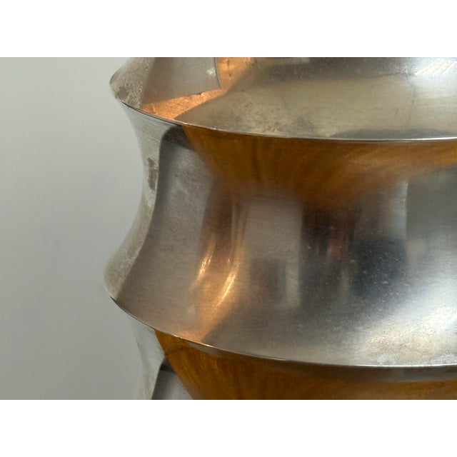 Ivory Nambé Lighting Sculptural Table Lamp, Vintage For Sale - Image 8 of 12