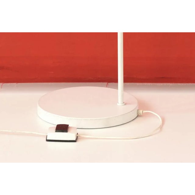 White Swiss Floor Lamp, 1970s For Sale - Image 8 of 11