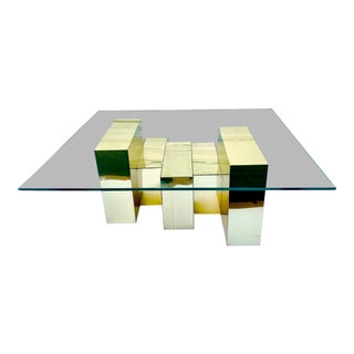 Hollywood Regency Tetris Coffee Table For Sale