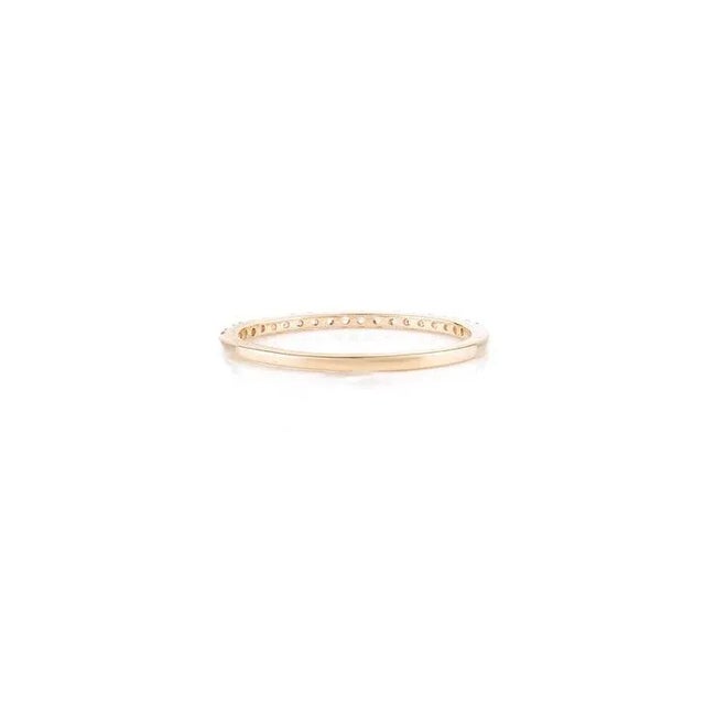 Not Yet Made - Made To Order Stackable 14k Yellow Gold Tourmaline Band Ring Size 11 For Sale - Image 5 of 7