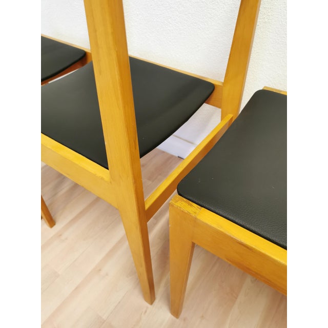 Vintage Scandinavian Wooden Dining Chairs from Stol Kamnik, 1970s, Set of 4 For Sale - Image 11 of 16