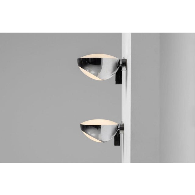 1960s Chrome Wall Sconces attributed to Max Ingrand for Fontana Arte, Italy, 1963, Set of 2 For Sale - Image 5 of 18