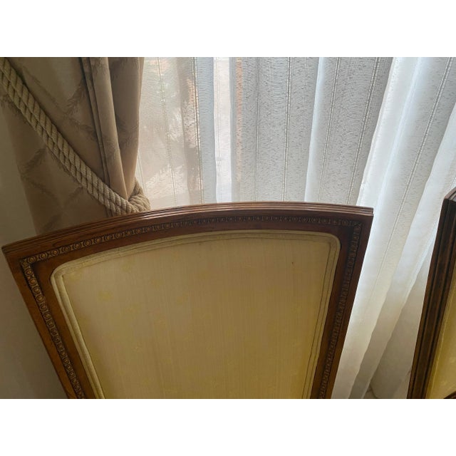 Louis XVI Style Solid Walnut Dining Room Set For Sale - Image 10 of 12