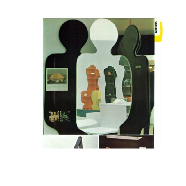 Postmodern Silhouette Standing Floor Mirror by Pierre Cardin for Acerbis, 1980s For Sale - Image 14 of 15