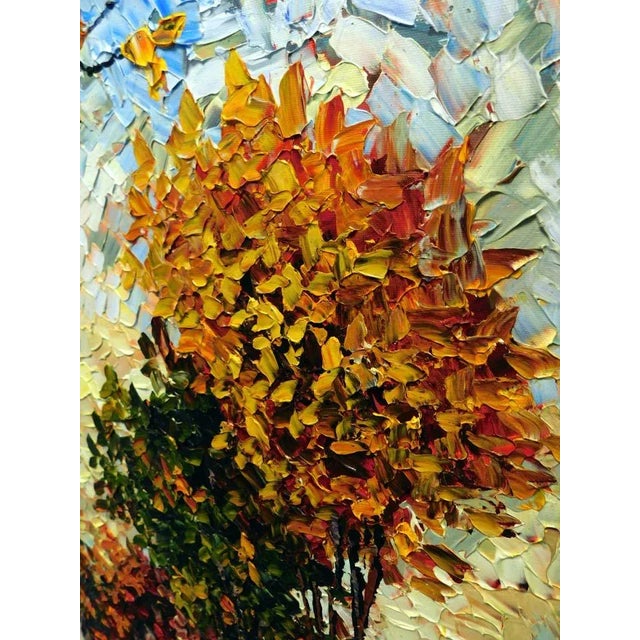 Contemporary Botanical Landscape Acrylic Painting by Maya Eventov, Framed For Sale In Denver - Image 6 of 7