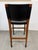 Black Walnut Wood + Black Leather Bar Stools, Pair For Sale - Image 8 of 12
