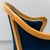 Armchair in Wood and Blue Velvet, 1950s For Sale - Image 9 of 13