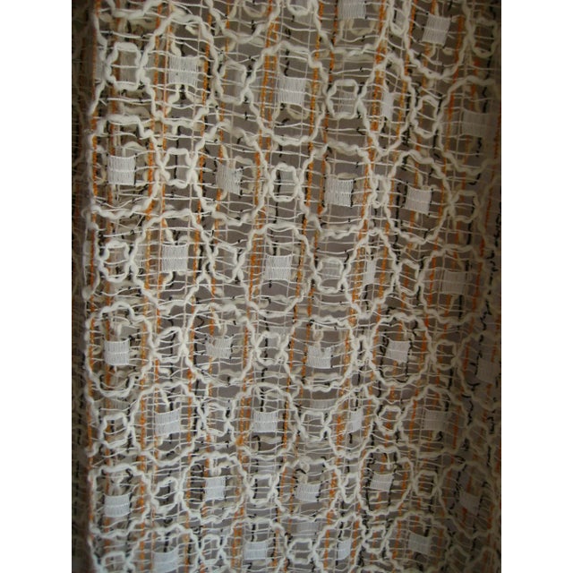 Jack Lenor Larsen Style Mid Century Pair of Sheer Curtains For Sale - Image 10 of 11