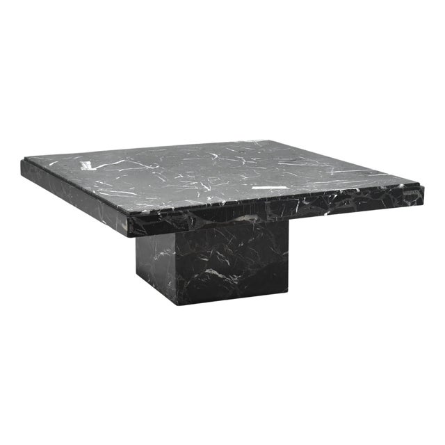 Ello Black Marble Coffee Table For Sale