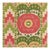 Sample, Schumacher Samarkand Ikat Ii Fabric in Watermelon For Sale