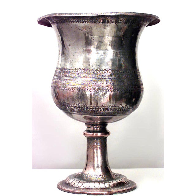 English Victorian Large Silver Plated Urn Chairish