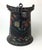 American Large Antique Black Hand Painted Toleware Coffee Pot For Sale - Image 3 of 8