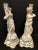 Ceramic Antique German Sitzendorf Figurines Candlesticks - a Pair For Sale - Image 7 of 12