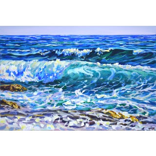 Waves. Stones.Modern Original Painting. Arts Bound For Sale