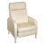 1960s White Leather Barcalounger Recliner Chair For Sale
