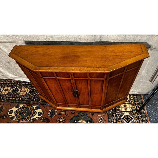 1960s 1960s John Van Koert for Drexel 2-Door Walnut Cabinet For Sale - Image 5 of 11