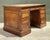 English Vintage Bertram and Sons Gilt Tipped Leather Top Desk For Sale - Image 3 of 12
