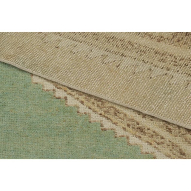 Vintage Turkish Runner With Geometric Medallions in Sage Green - Rug & Kilim For Sale - Image 9 of 9