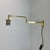 Metal Minimalist Adjustable Swing Arm Brass Wall Light in the style of Stilnovo, Italy, 1970s For Sale - Image 7 of 16