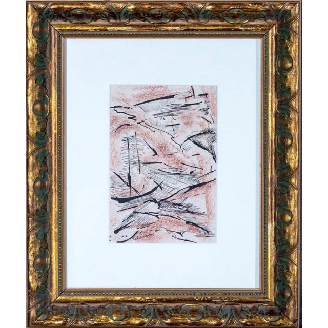 1950s Elizabeth Erlanger Abstract Mixed Media on Paper (C. Mid-Century) For Sale - Image 9 of 10