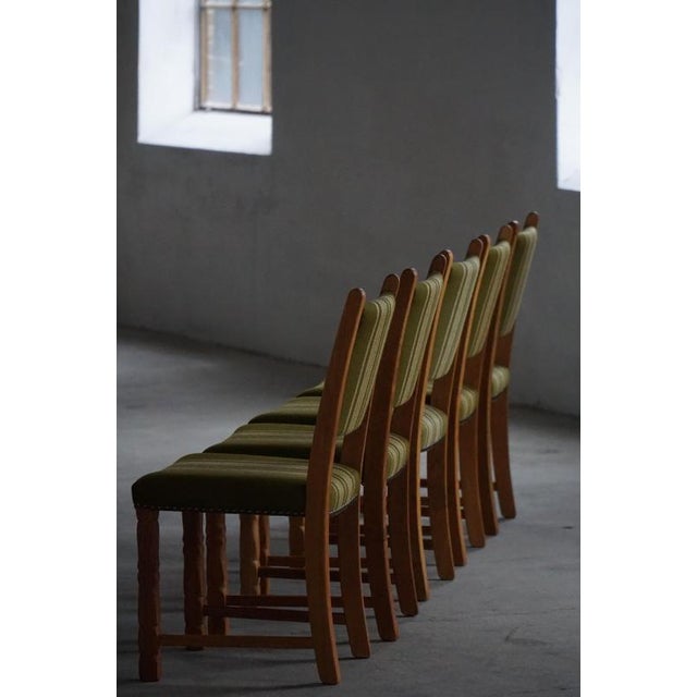 Mid-Century Modern Danish Dining Chairs in Oak by Henning Kjærnulf, 1960, Set of 6 For Sale - Image 13 of 18