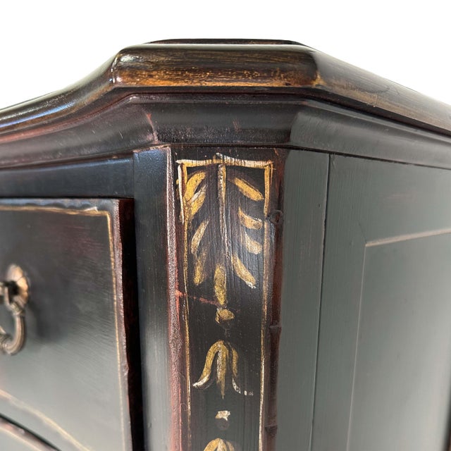Black Vintage Hooker Seven Seas Hand Painted Chest of Drawers For Sale - Image 8 of 14