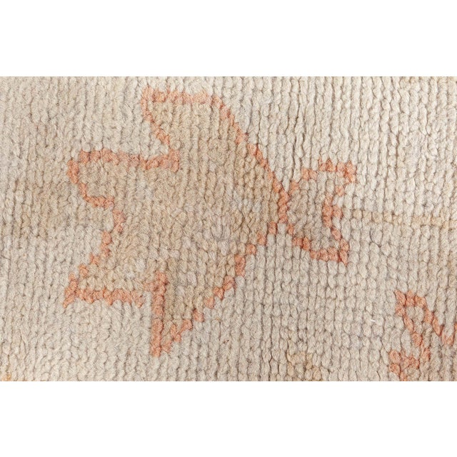 Beige Antique Turkish Oushak Rug For Sale - Image 8 of 10