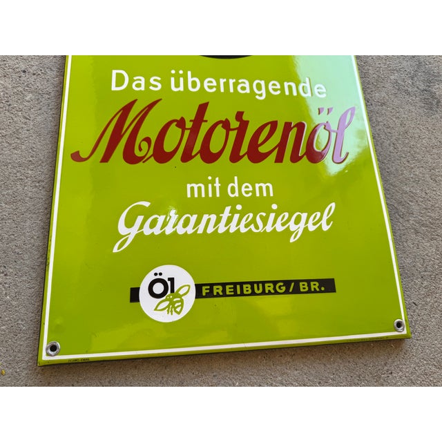Vintage Enamel Sign, 1950s! For Sale - Image 3 of 8