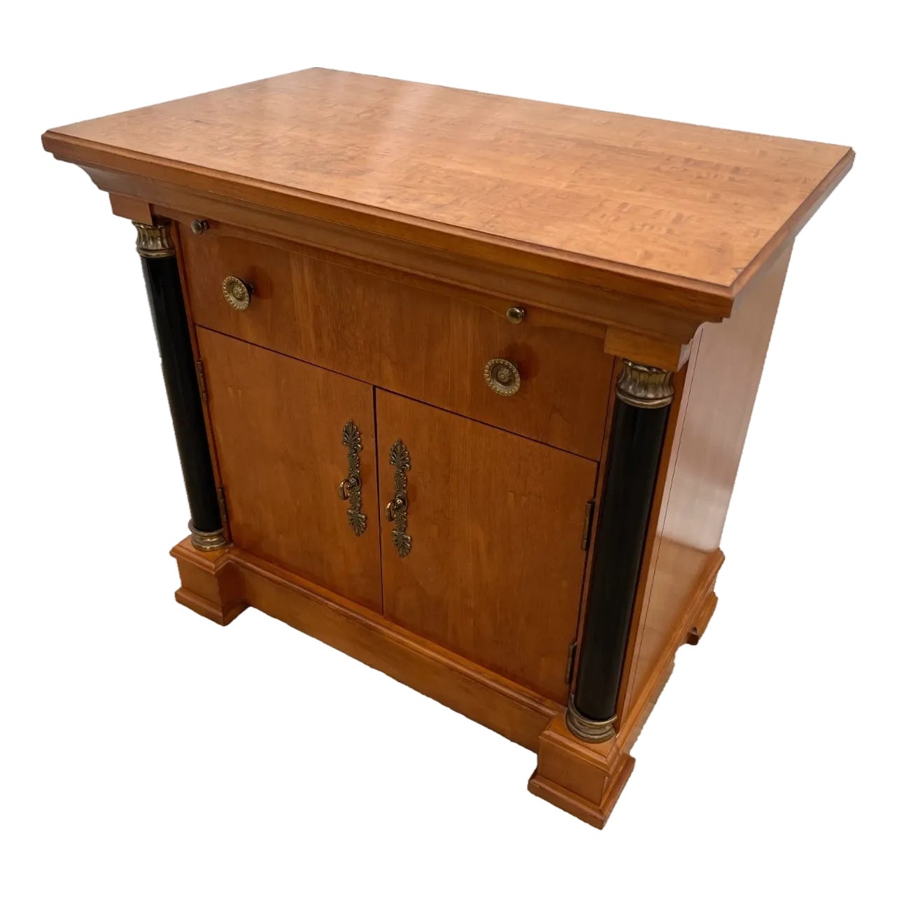 Vintage Nightstand Side Table Drawer Cabinet Note Pull Thomasville