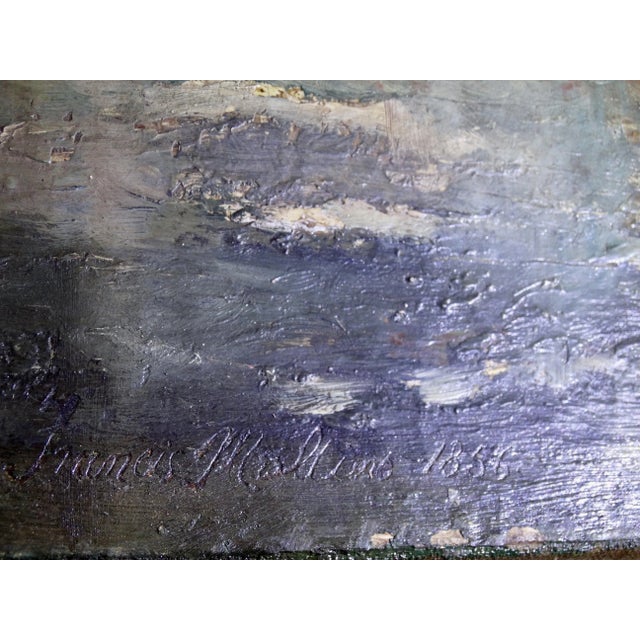 Antique Oil Painting Venice Francis Moltino (1818 - 1874) Listed Artist For Sale - Image 10 of 11