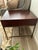 2010s Mitchell Gold + Bob Williams Allure Mid-Century Walnut and Brass Side Table For Sale - Image 5 of 7