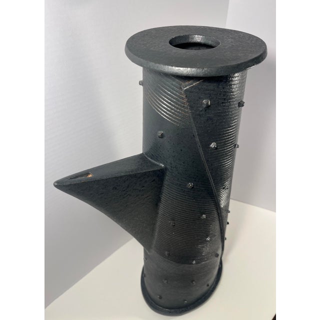 Vintage Masuo Ojima Massive Brutalist Ceramic Vase Teapot Form Japanese-American 22.5” For Sale - Image 4 of 13