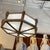 Silver Mid 20th Century Wood Carved Hexagonal and Glass Suspended Cieling Light Chandelier For Sale - Image 8 of 12