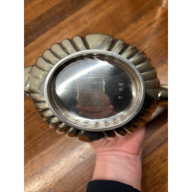 Metal Vintage Reed & Barton Silver Soldered Teapot Marked 295 and 2900 For Sale - Image 7 of 7